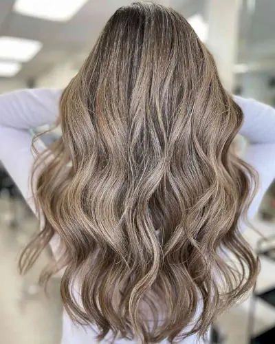 Summertime Soft Waves on Long U-Cut Hair