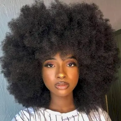 60s-Inspired Afro Hair for Women