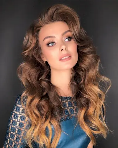 Vintage volume for long hair