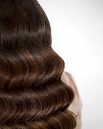 full-on glam for long hair