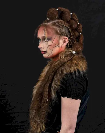 Very Long Viking-Inspired Decorated Braids for Ladies