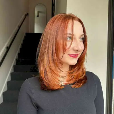 Mid-Length Modern Rachel Cut in Copper Shade
