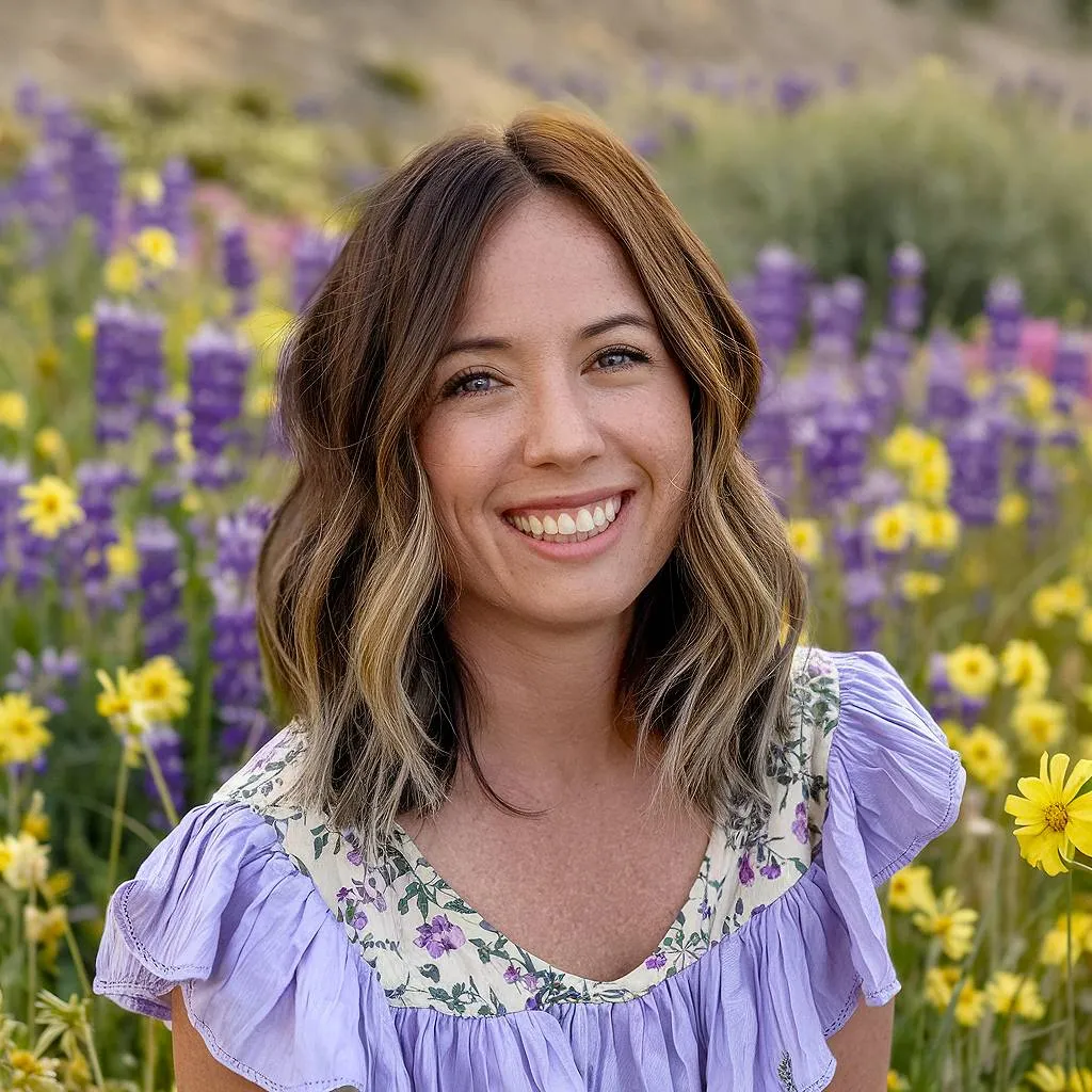 Skulderlang bølget lob med bløde fremhæver en alsidig forårsfrisure med ubesværet bevægelse' title=