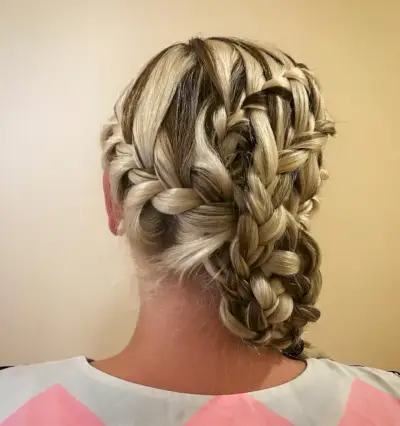 Multi-Braided Updo hairstyle
