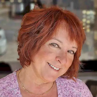 Short Layered Bob for Women Over 50 with Thin Auburn Hair