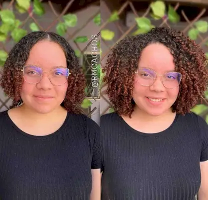 Neck-length Cut for Naturally Curly thin Hair