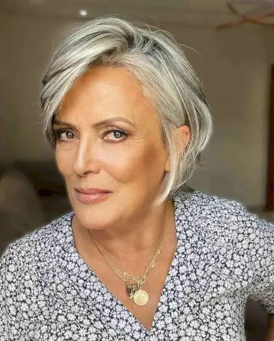 Long Pixie with Deep Side Part on Thinner Hair