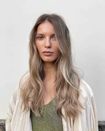 Sun-Kissed Long Thin Hair