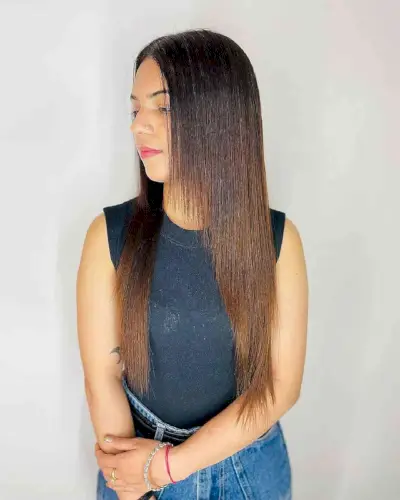 Easy Sleek and Straight for Long Hair
