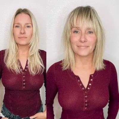 Long Shaggy Bob with Textured Bangs