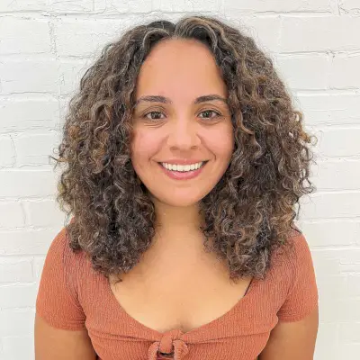 Thick Curly Mid-Length Cut