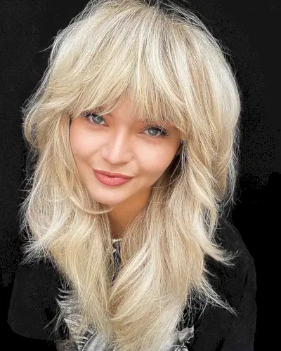 soft layering for thick long hair