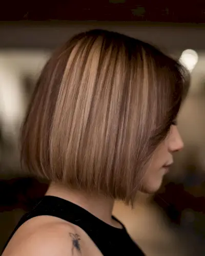 Short One-Length Bob for Fine Hair