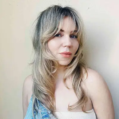 Long Contoured Layers for Fine Hair and women with wispy bangs