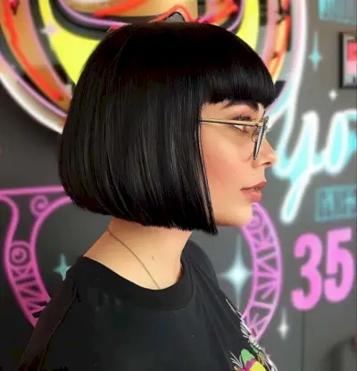 Betty Page hairstyle for fine-haired women