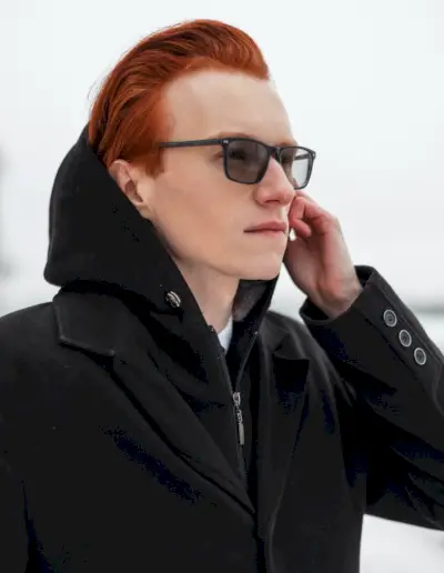 Raudonplaukiai Vyrai Žiema