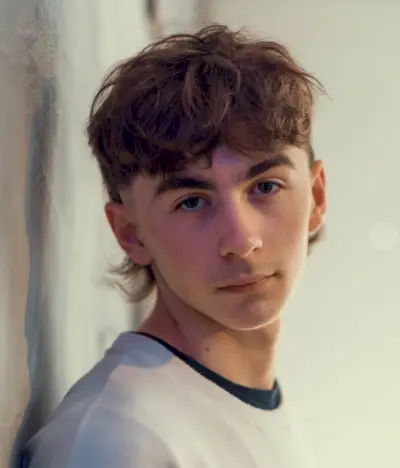 Krøllet hår Mullet Menn