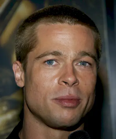 Brad Pitt Buzz Cut Troy Première 2004