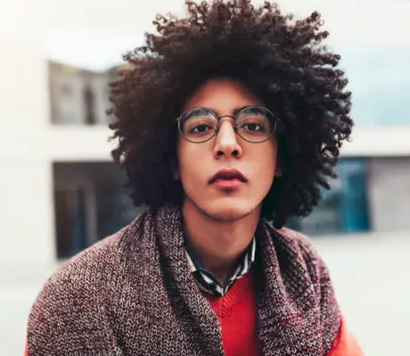 Curly Afro Men