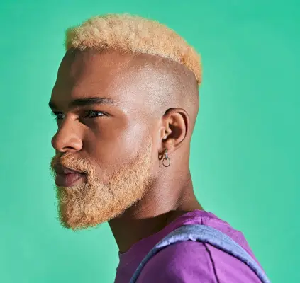 Hommes noirs Mohawk blanchis