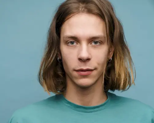 Mèches De Cheveux De Longueur Moyenne Pour Homme