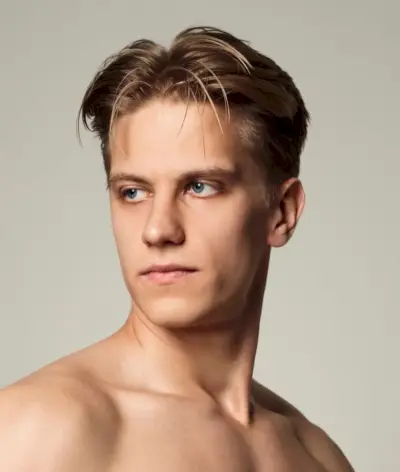 corte de pelo corto cortina hombres