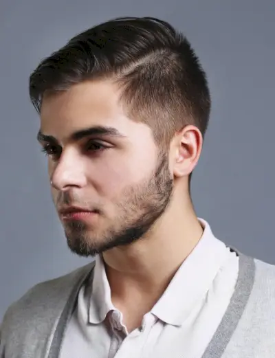 coupe de cheveux partie latérale coiffure professionnelle hommes