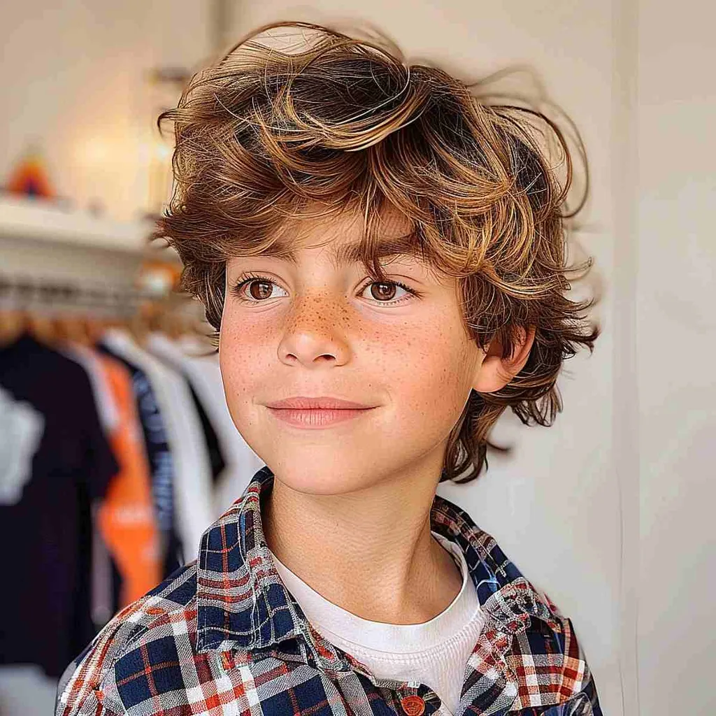 Taglio di capelli stile surfista per bambini' title=