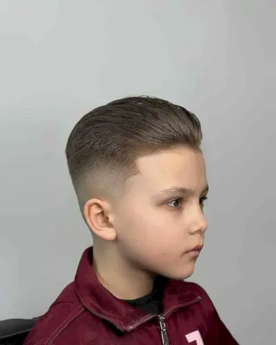 Short Slick Back for Boys with shaved sides and back