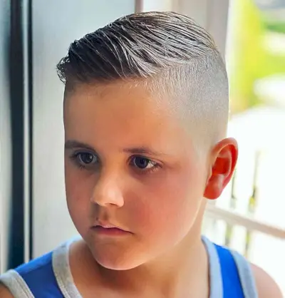 Skin Fade & Undercut for Little Boys with short hair and a sweet face