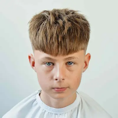 Classic Caesar Cut for Little Boys