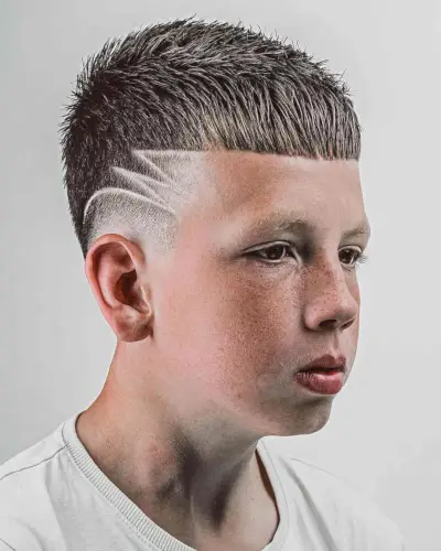 Skin Fade with Fringe for Little Boys