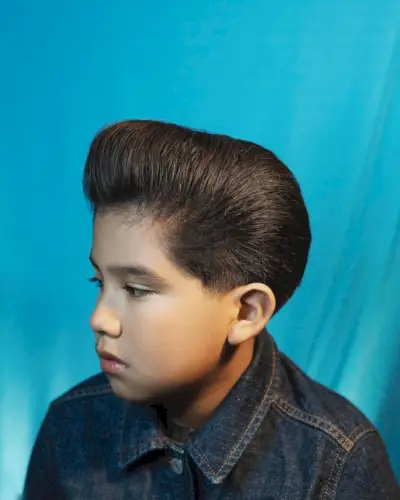 The classic pompadour for kids