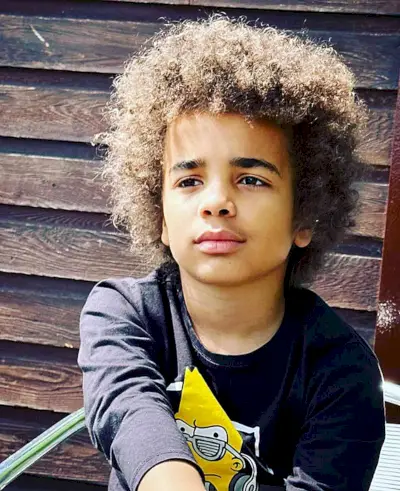 Voluminous Long Curly Afro for Young Boys