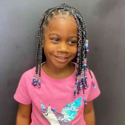 Knotless Box Braids for Little Girls