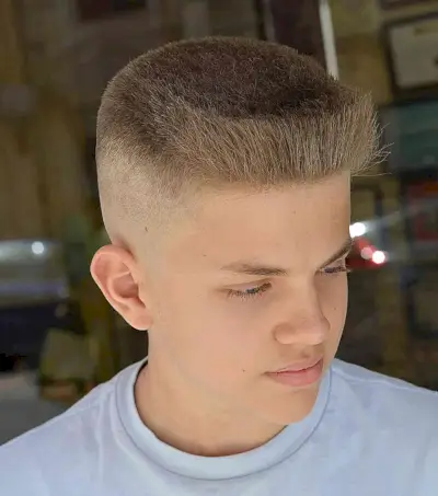 Old School Flat Top Cut for Teen Boys