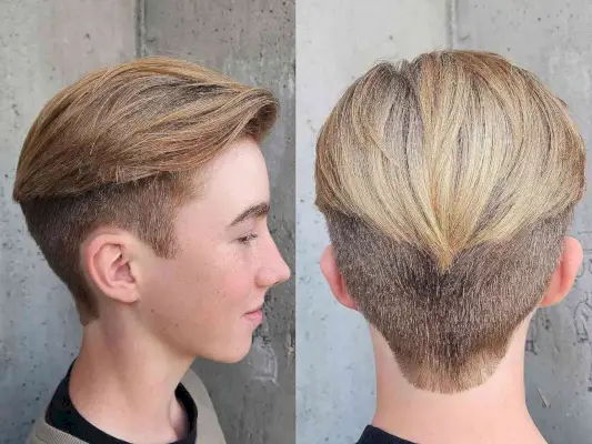 Bold Undercut with a Long Top for Teen Boys