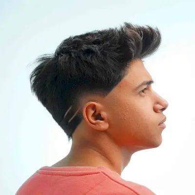 Spiky Quiff with Soft Fade for Young Boys