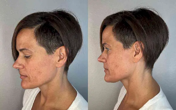 Cute Short Layered Undercut Bob with Long Side Bangs