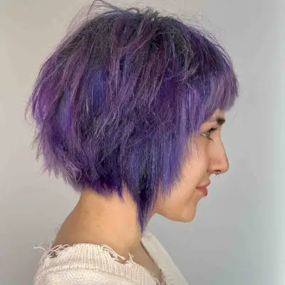 Short Edgy Haircut with Razored Layers