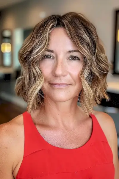 trendy short layered cut