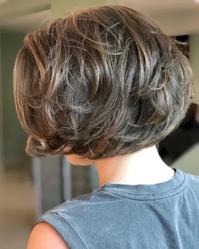 trendy short layered hair