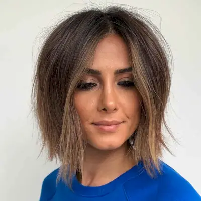 flirty al-line cut with short layers