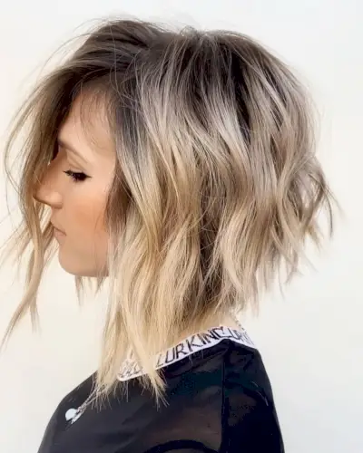 Layered Shaggy Bob Hairstyle