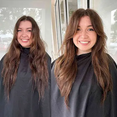 Razored Layers with Face-Framing Bangs