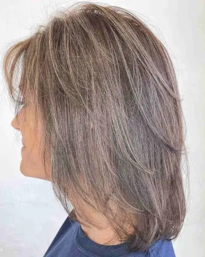 Long Stacked Layers on a Short to Medium Haircut