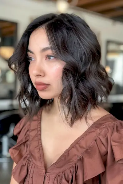 Short to medium layers hairstyle