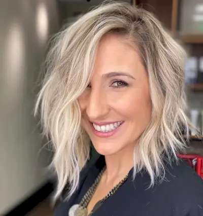 Trendy Short to medium layered shag hairstyle