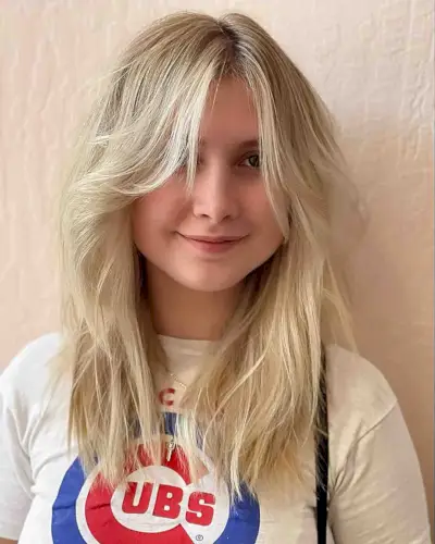 Mid-Length Shag with Razored Layers