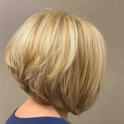 Straight Graduated Bob Hairstyle with Shorter Layers